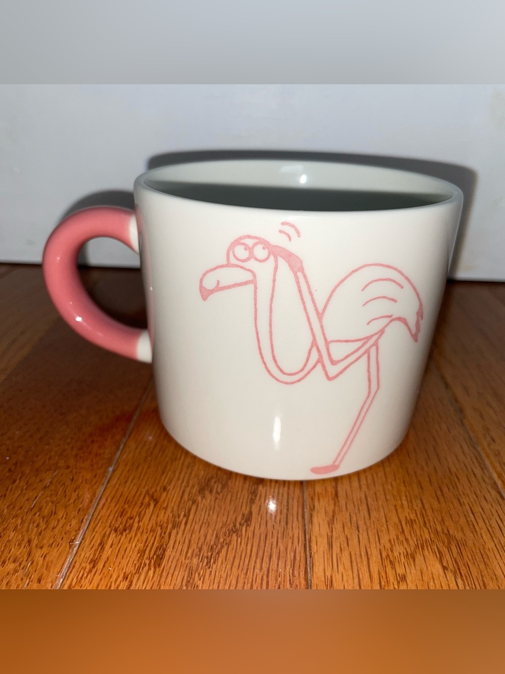 vintage AIWA Co., Ltd. Whimsical Flamingo Ceramic Mug. in Japan, collectible